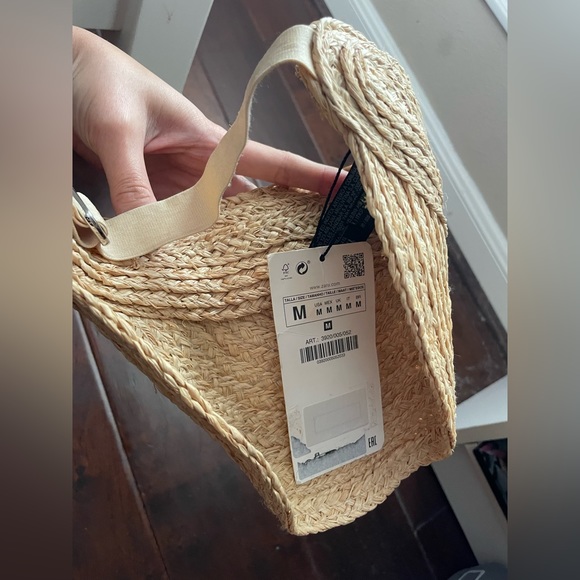 Zara Raffia Visor Hat - Picture 8 of 9